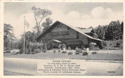Swiss Chalet Ramsey, New Jersey Postcard
