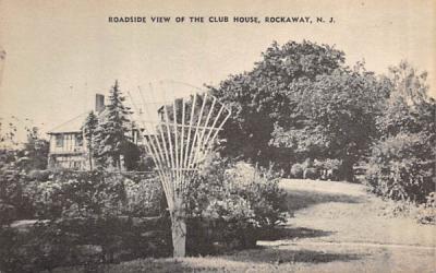 Roadside View of the Club House Rockaway, New Jersey Postcard