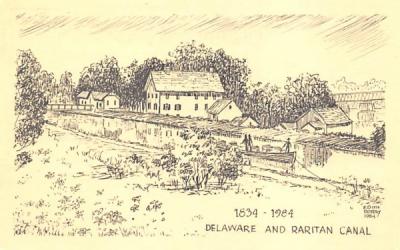 Delaware and Raritan Canal Raven Rock, New Jersey Postcard