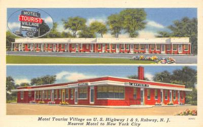 Motel Tourist Village  Rahway, New Jersey Postcard