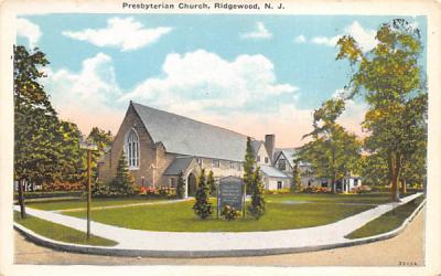 Presbyterian Church Ridgewood, New Jersey Postcard