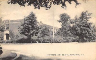 Rutherford High School New Jersey Postcard