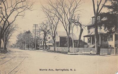 Morris Ave. Springsfield, New Jersey Postcard