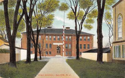 High School Salem, New Jersey Postcard