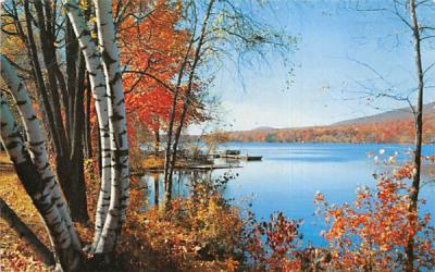 October at Fairview Lake Sussex County, New Jersey Postcard