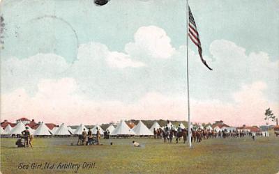 Artillery Drill Sea Girt, New Jersey Postcard