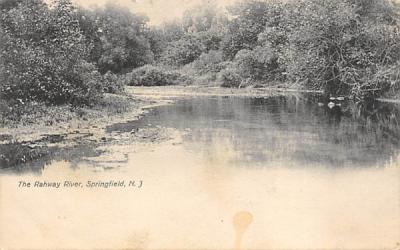 The Rahway River Springfield, New Jersey Postcard