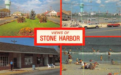 Views of Stone Harbor New Jersey Postcard