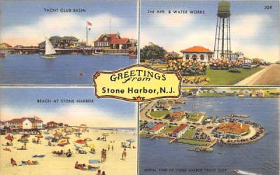 Greetings from Stone Harbor New Jersey Postcard