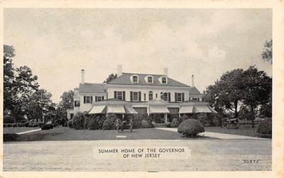 Summer Home of the Governor Sea Girt, New Jersey Postcard