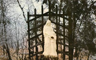 Outdoor Shrine of St. Anne at Shrine of St. Joseph Stirling, New Jersey Postcard