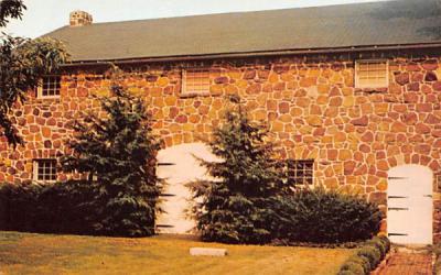 Stone Barn in rear of the Alexander Grant House Salem, New Jersey Postcard