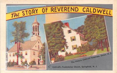 Caldwell's Presbyterian Church Springfield, New Jersey Postcard