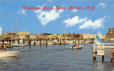 Municipal Marina Stone Harbor, New Jersey Postcard