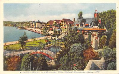 Sunken Garden & Boardwalk Sparta, New Jersey Postcard