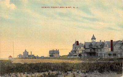Ocean Front Sea Girt, New Jersey Postcard
