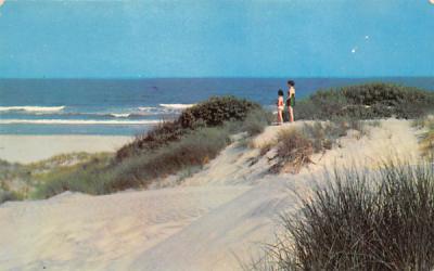 San Dunes and Ocean Stone Harbor, New Jersey Postcard
