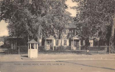 Friends Meeting House Salem, New Jersey Postcard