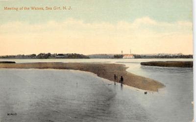 Meeting of the Waters Sea Girt, New Jersey Postcard