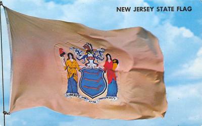 New Jersey State Flag Postcard