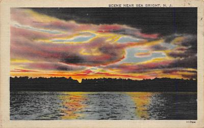 Scene near Sea Bright, N. J., USA New Jersey Postcard