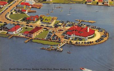 Aerial View of Stone Harbor Yacht Club New Jersey Postcard