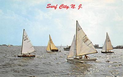 Starting of Race Surf City, New Jersey Postcard