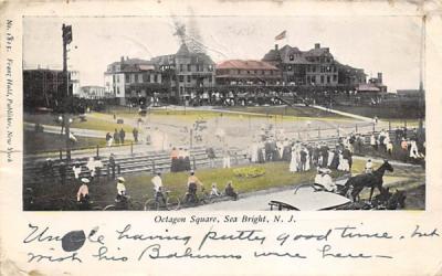 Octagon Square Sea Bright, New Jersey Postcard
