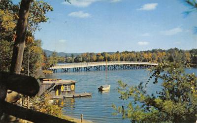 Bridge to Manitou Island Sparta, New Jersey Postcard