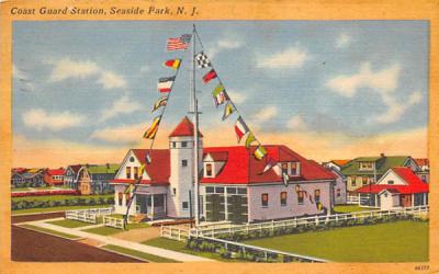 Coast Guard Station Seaside Park, New Jersey Postcard