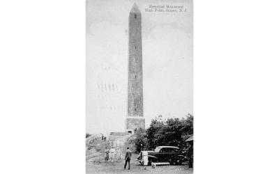 Memorial Monument Sussex, New Jersey Postcard