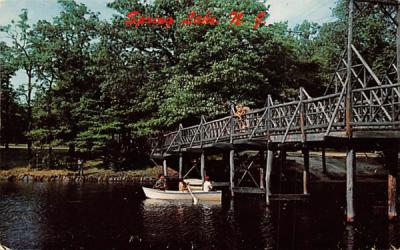 at the rustic bridge Spring Lake, New Jersey Postcard