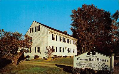 The Cannon Ball House Springfield, New Jersey Postcard