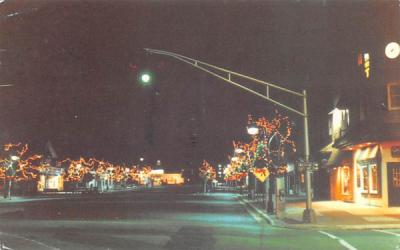 96th St., All Dressed Up For Christmas Stone Harbor, New Jersey Postcard