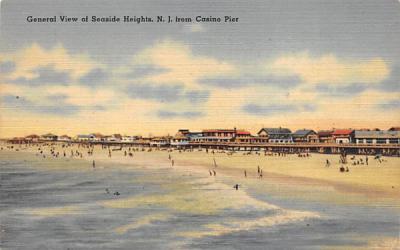 General View of Seaside Heights New Jersey Postcard