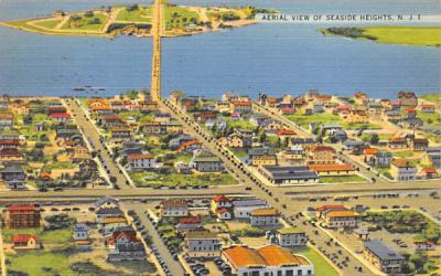 Aerial View of Seaside Heights, N. J., USA New Jersey Postcard
