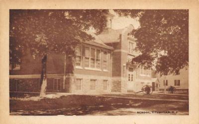 School Titusville, New Jersey Postcard