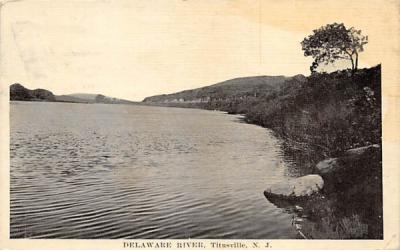 Delaware River Titusville, New Jersey Postcard