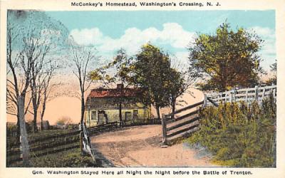 McConkey's Homestead, Washington's Crossing Trenton, New Jersey Postcard