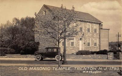 Old Masonic Temple Trenton, New Jersey Postcard