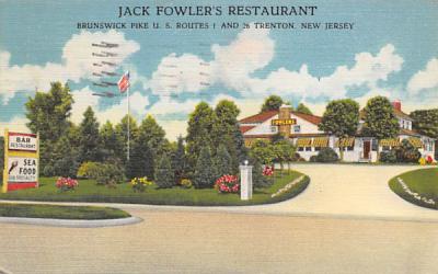 Jack Fowler's Restaurant Trenton, New Jersey Postcard