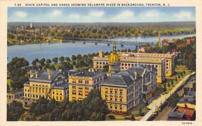 State Capitol and Annex showing Trenton, New Jersey Postcard