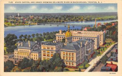 State Capitol and Annex showing Trenton, New Jersey Postcard