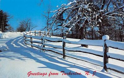 Shadows in the Snow Tuckerton, New Jersey Postcard