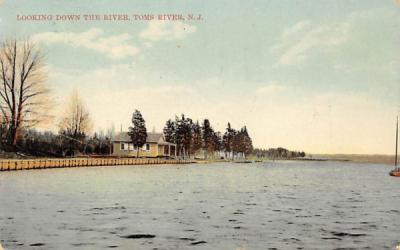 Looking Down the River Toms River, New Jersey Postcard