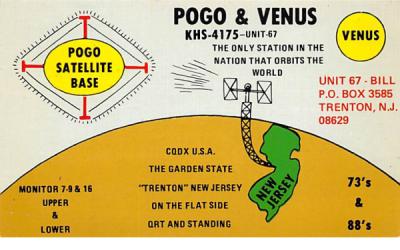 Pogo Satellite Base Trenton, New Jersey Postcard