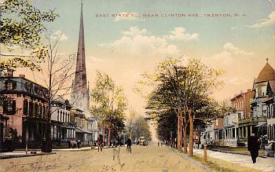 East State St. Trenton, New Jersey Postcard