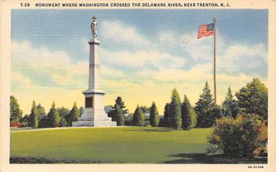 Washington Crossed the Delaware Trenton, New Jersey Postcard