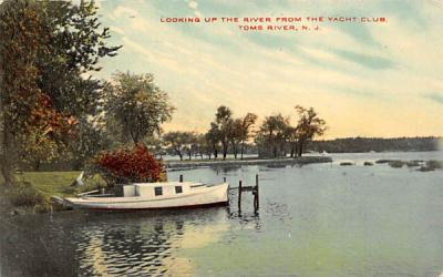 Looking up the River From the Yacht Club Toms River, New Jersey Postcard