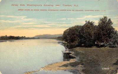 Jersey Side Washington's Crossing Trenton, New Jersey Postcard